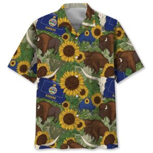 Sportswearmerch Vintage Kansas State Doodle Art Hawaiian Shirt For Fan