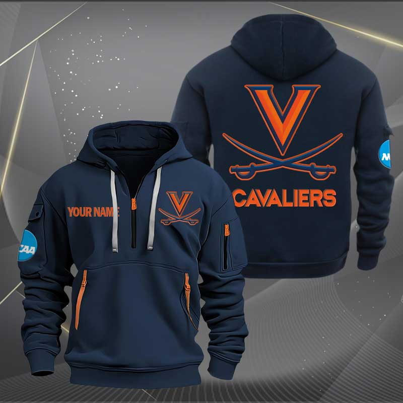 Sportswearmerch Virginia Cavaliers NCAA Personalized Half Zip Hoodie For Fan
