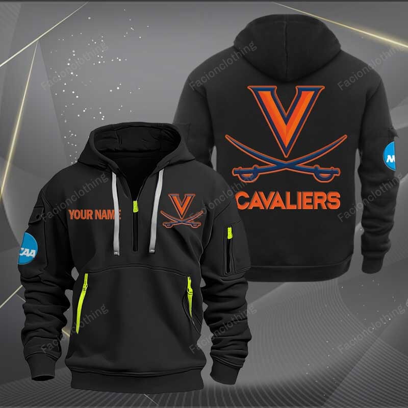 Sportswearmerch Virginia Cavaliers NCAA Personalized Half Zip Hoodie For Fan