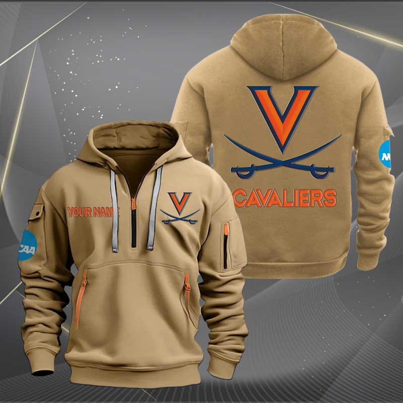 Sportswearmerch Virginia Cavaliers NCAA Personalized Half Zip Hoodie For Fan