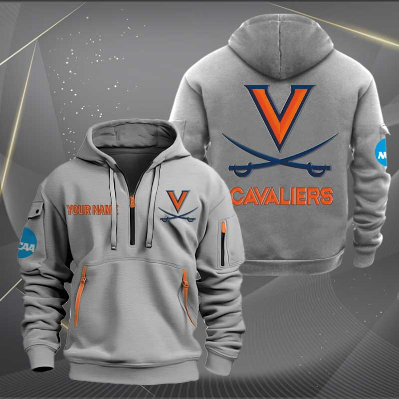Sportswearmerch Virginia Cavaliers NCAA Personalized Half Zip Hoodie For Fan