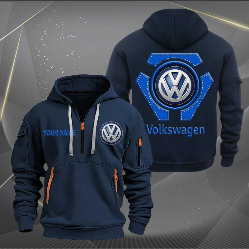 Sportswearmerch Volkswagen Car Personalized Half Zip Hoodie For Fan