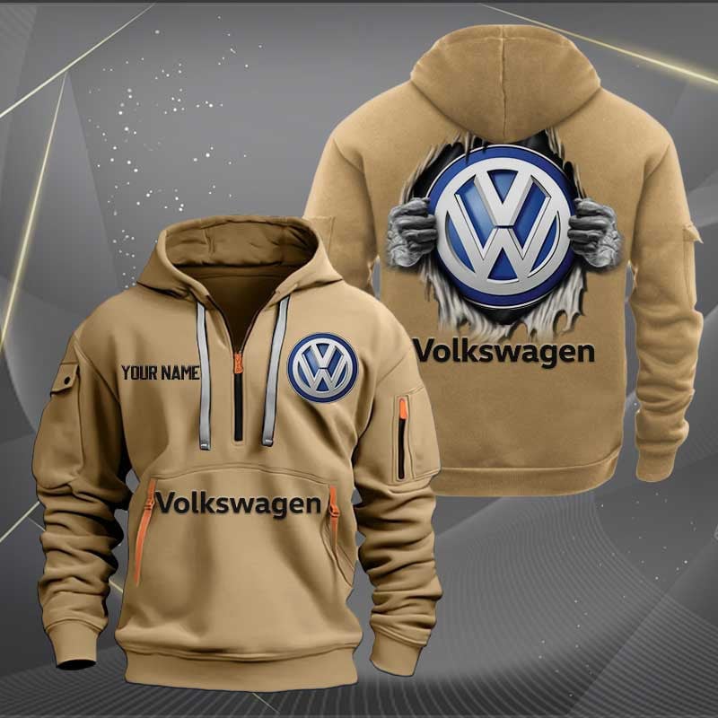 Sportswearmerch Volkswagen Car Personalized Half Zip Hoodie For Fan
