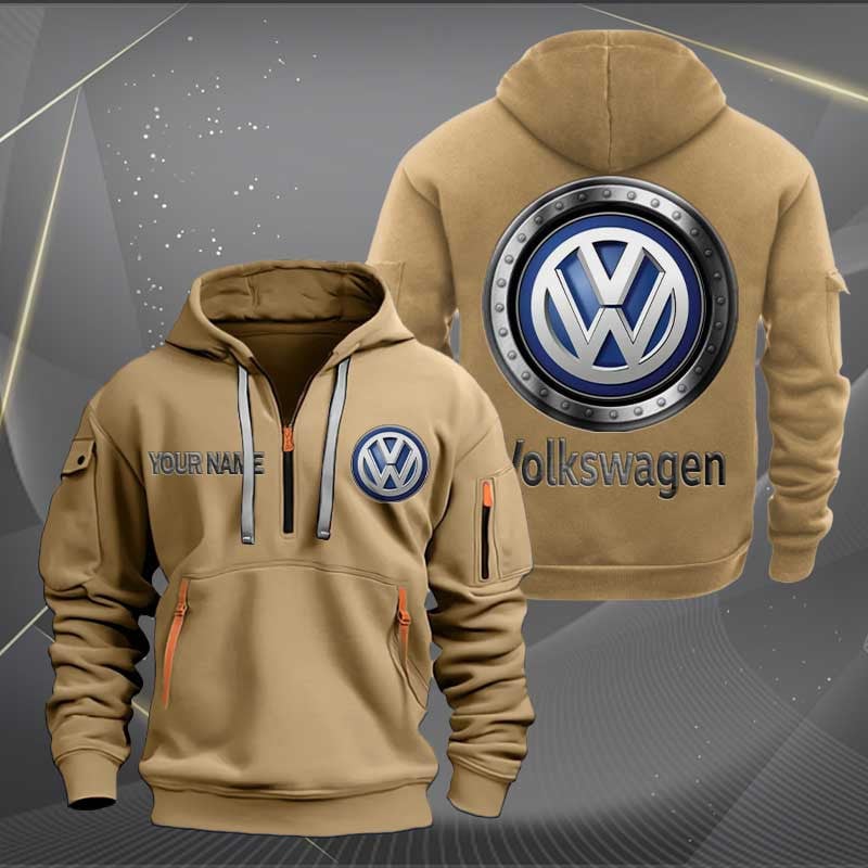 Sportswearmerch Volkswagen Car Personalized Half Zip Hoodie For Fan