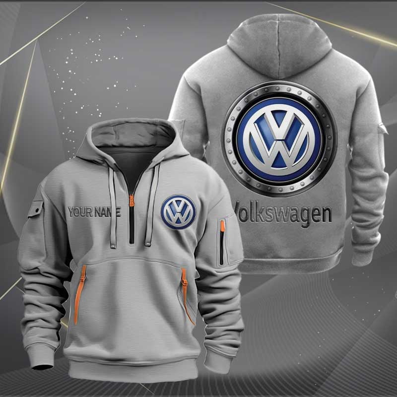 Sportswearmerch Volkswagen Car Personalized Half Zip Hoodie For Fan