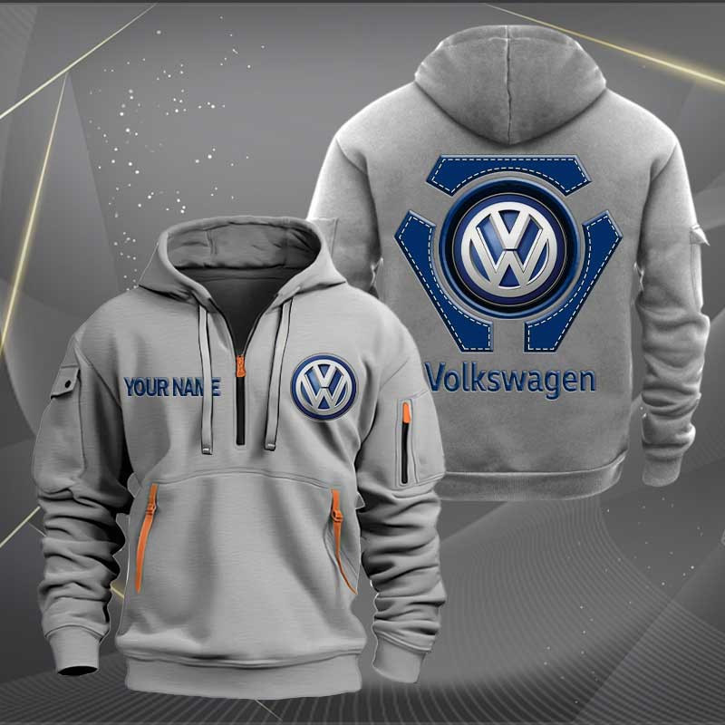 Sportswearmerch Volkswagen Car Personalized Half Zip Hoodie For Fan
