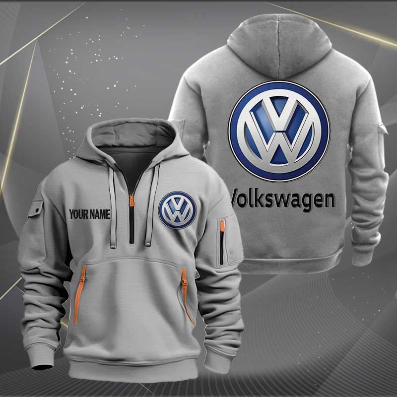 Sportswearmerch Volkswagen Car Personalized Half Zip Hoodie For Fan