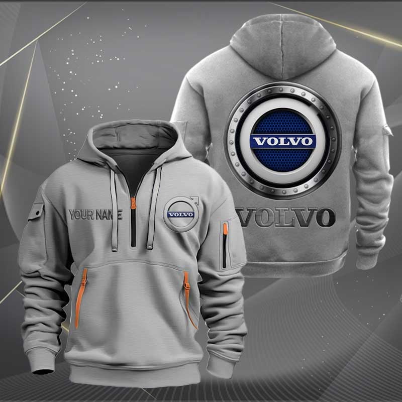 Sportswearmerch Volvo Car Personalized Half Zip Hoodie For Fan
