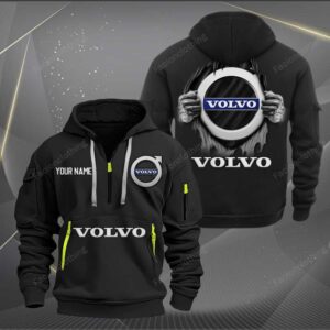 Sportswearmerch Volvo Car Personalized Half Zip Hoodie For Fan