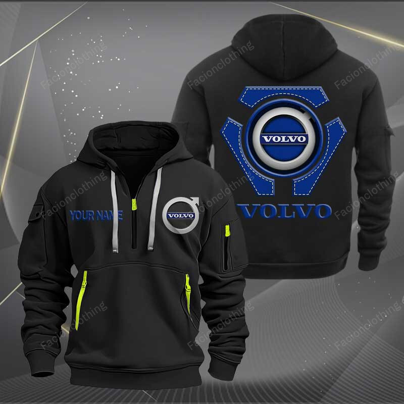 Sportswearmerch Volvo Car Personalized Half Zip Hoodie For Fan