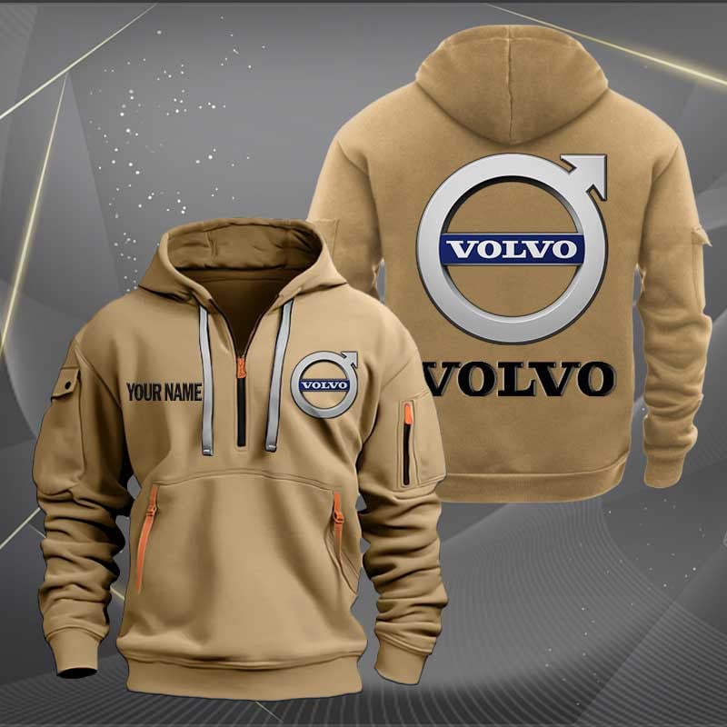 Sportswearmerch Volvo Car Personalized Half Zip Hoodie For Fan