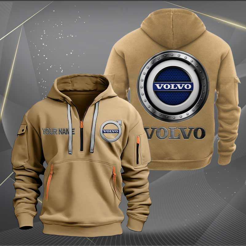 Sportswearmerch Volvo Car Personalized Half Zip Hoodie For Fan