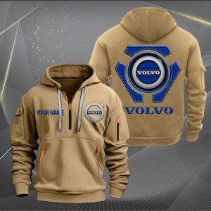Sportswearmerch Volvo Car Personalized Half Zip Hoodie For Fan