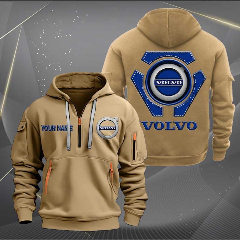 Sportswearmerch Volvo Car Personalized Half Zip Hoodie For Fan