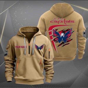 Sportswearmerch Washington Capitals NHL Personalized Half Zip Hoodie For Fan