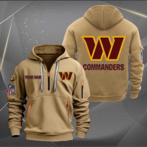 Sportswearmerch Washington Commanders NFL Half Zip Hoodie For Fan