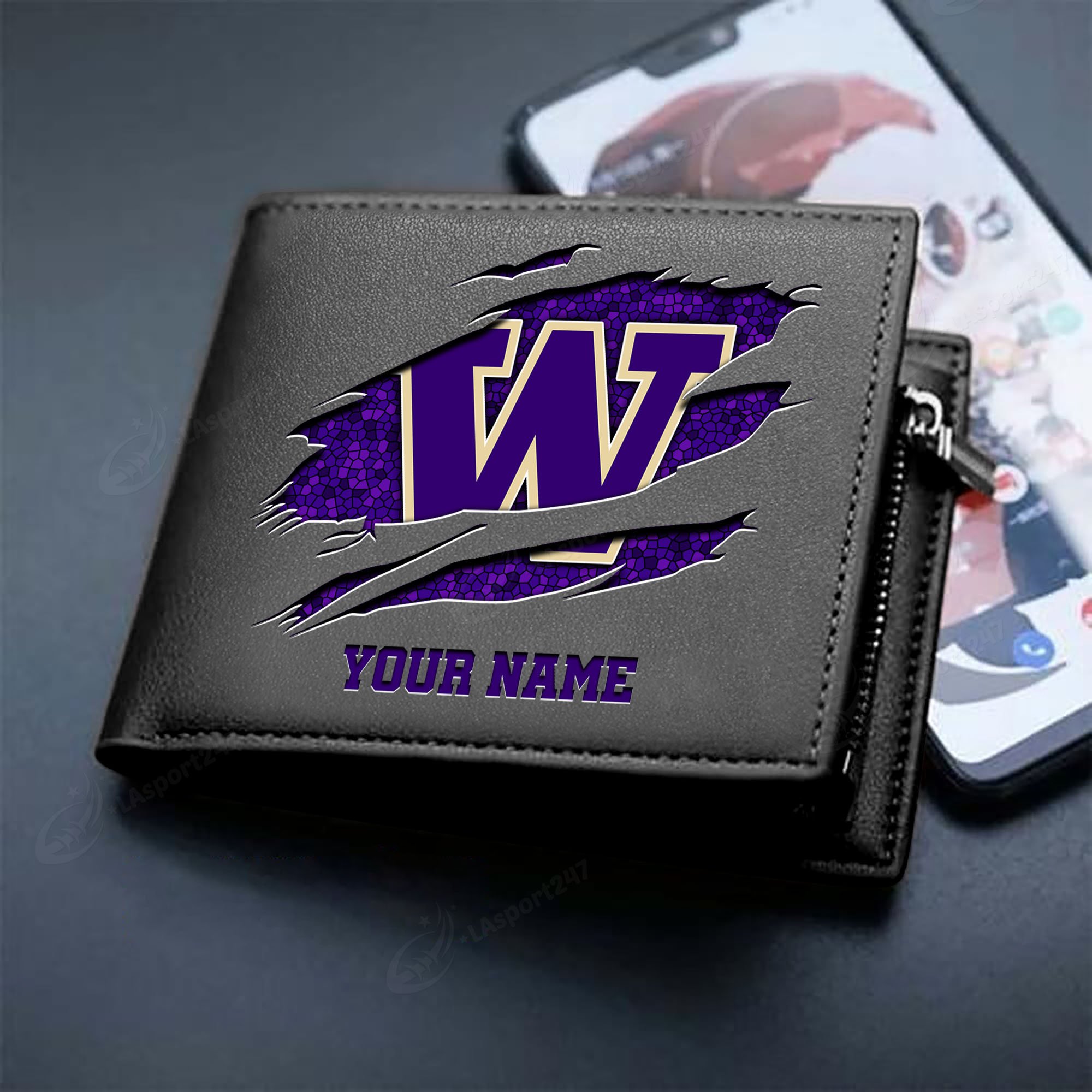 Sportswearmerch Washington Huskies NCAA Men Wallet For Fan