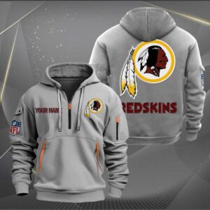 Sportswearmerch Washington Redskins NFL Half Zip Hoodie For Fan