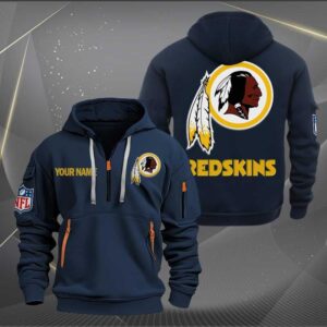 Sportswearmerch Washington Redskins NFL Half Zip Hoodie For Fan