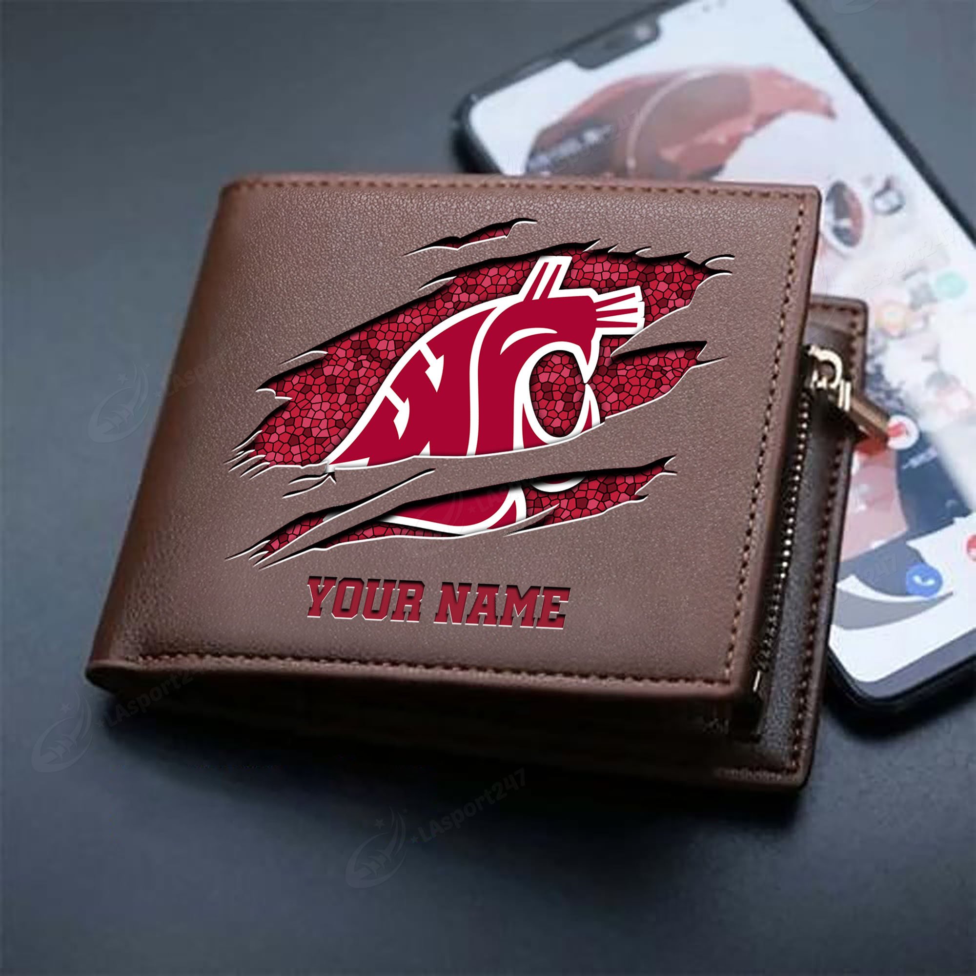 Sportswearmerch Washington State Cougars NCAA Men Wallet For Fan