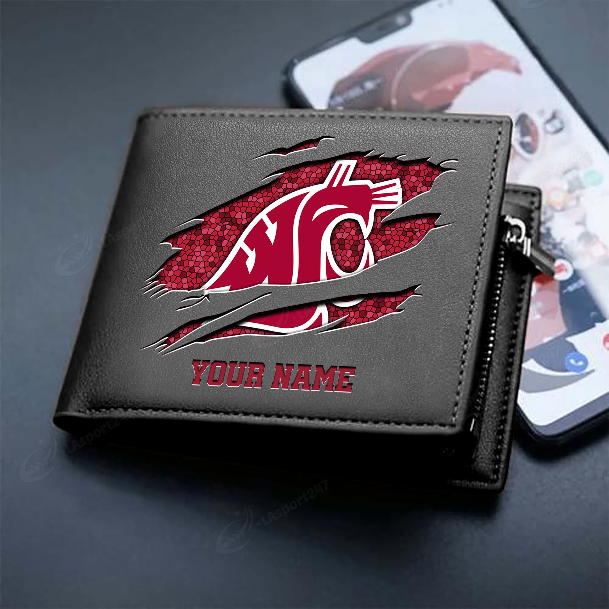 Sportswearmerch Washington State Cougars NCAA Men Wallet For Fan