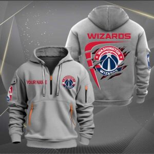 Sportswearmerch Washington Wizards NBA Personalized Half Zip Hoodie For Fan