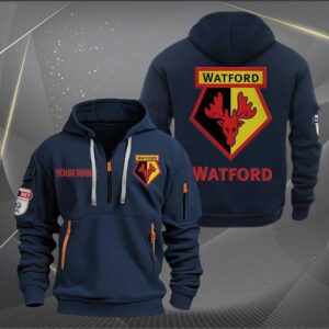 Sportswearmerch WatFord Car Personalized Half Zip Hoodie For Fan
