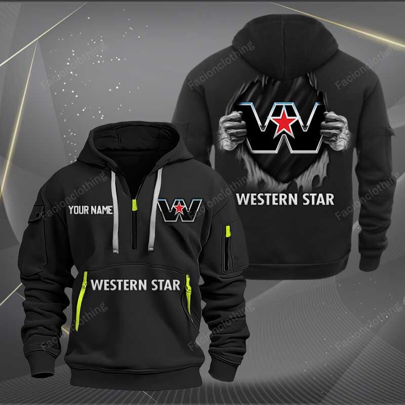 Sportswearmerch Western Star Truck Personalized Half Zip Hoodie For Fan