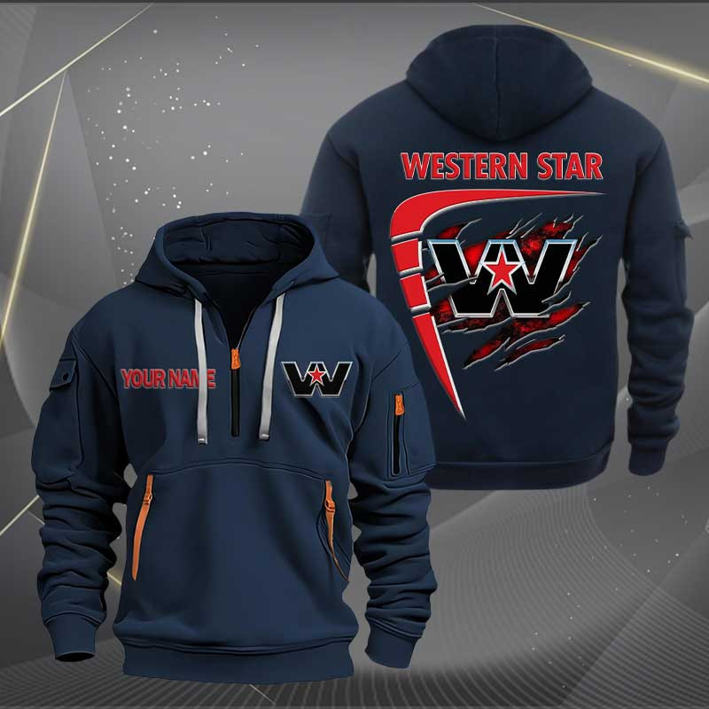 Sportswearmerch Western Star Truck Personalized Half Zip Hoodie For Fan