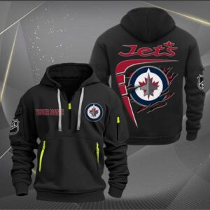 Sportswearmerch Winnipeg Jets NHL Personalized Half Zip Hoodie For Fan