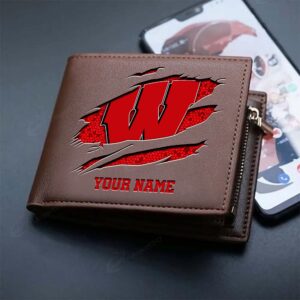 Sportswearmerch Wisconsin Badgers NCAA Men Wallet For Fan