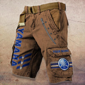 Sportswearmerch Yamaha Motorcycle Blue Denim Shorts For Fan