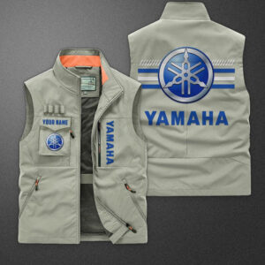 Sportswearmerch Yamaha Motorcycle Blue Pocket Vest For Fan