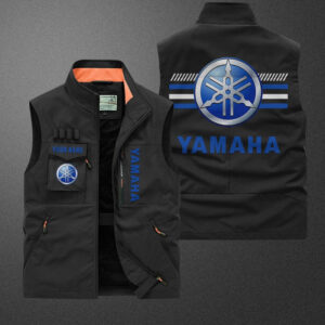 Sportswearmerch Yamaha Motorcycle Blue Pocket Vest For Fan