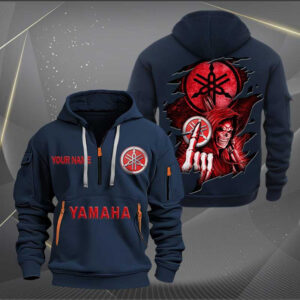 Sportswearmerch Yamaha Motorcycle Personalized Half Zip Hoodie For Fan