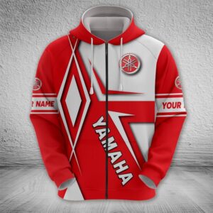 Sportswearmerch Yamaha Motorcycle Zip Hoodie For Fan