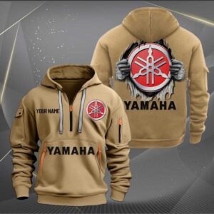Sportswearmerch Yamaha Motorcycle Personalized Half Zip Hoodie For Fan