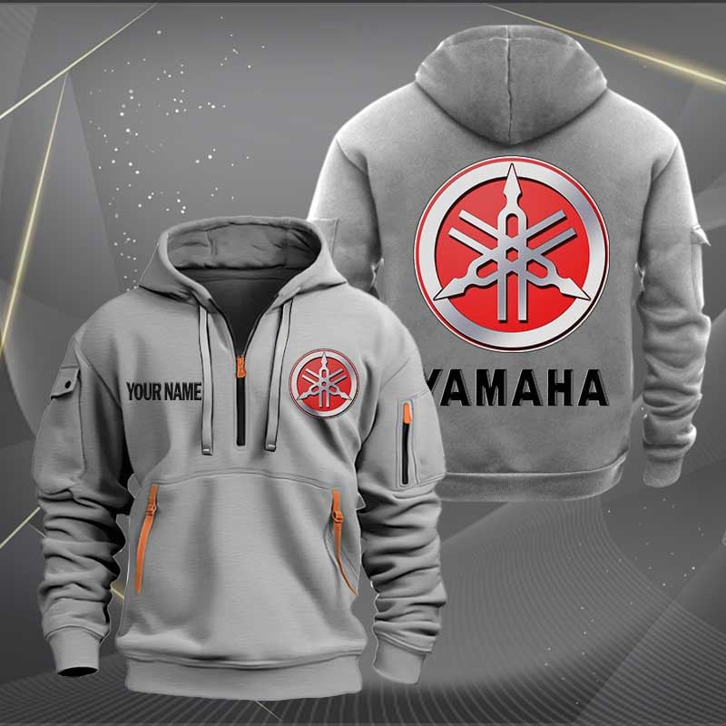 Sportswearmerch Yamaha Motorcycles Personalized Half Zip Hoodie For Fan