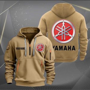 Sportswearmerch Yamaha Motorcycle Personalized Half Zip Hoodie For Fan