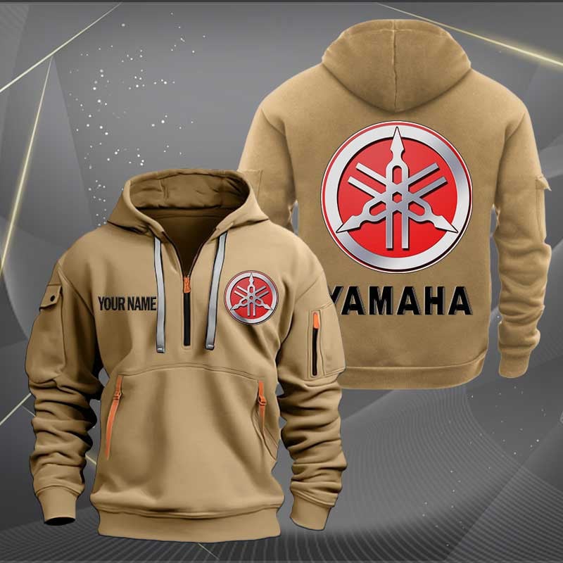 Sportswearmerch Yamaha Motorcycles Personalized Half Zip Hoodie For Fan