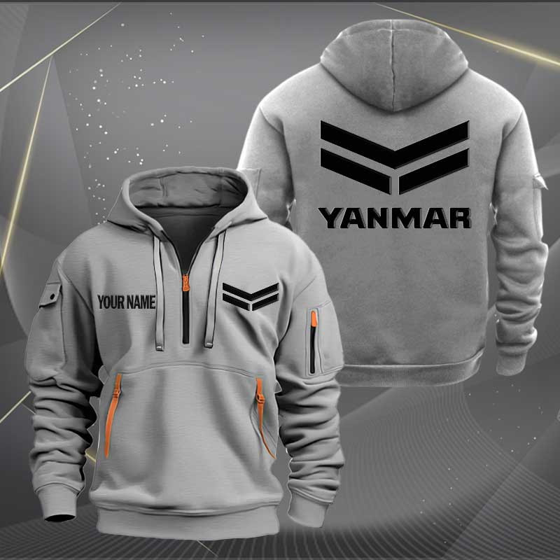 Sportswearmerch Yanmar Car Personalized Half Zip Hoodie For Fan