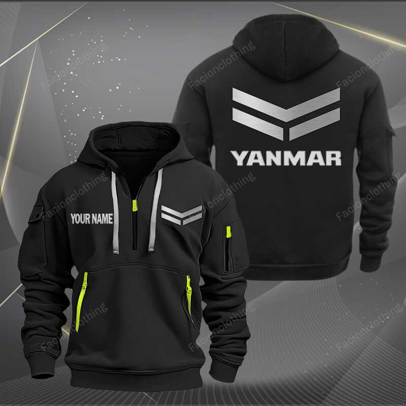 Sportswearmerch Yanmar Car Personalized Half Zip Hoodie For Fan