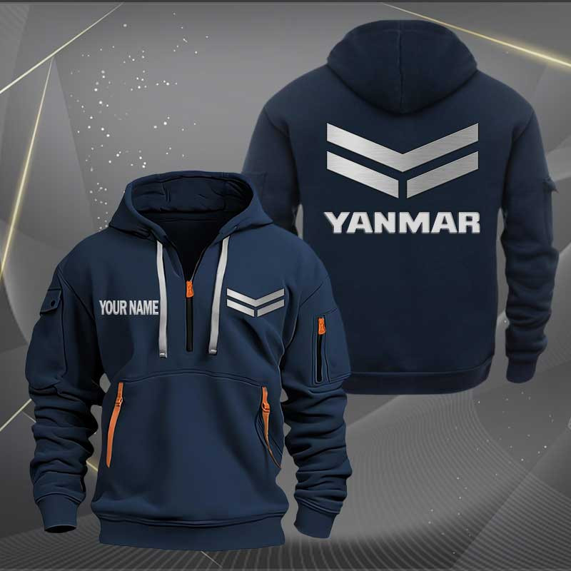 Sportswearmerch Yanmar Car Personalized Half Zip Hoodie For Fan