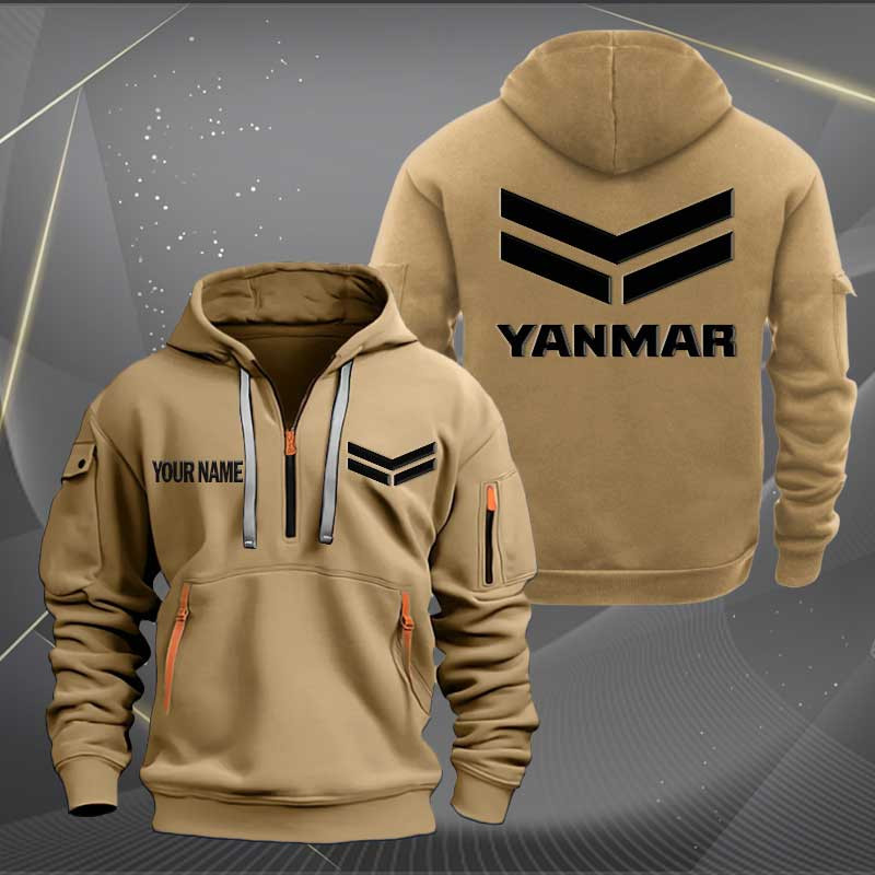 Sportswearmerch Yanmar Car Personalized Half Zip Hoodie For Fan