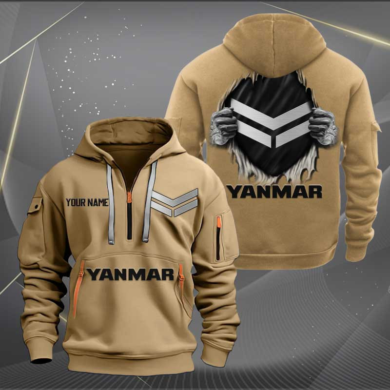 Sportswearmerch Yanmar Car Personalized Half Zip Hoodie For Fan