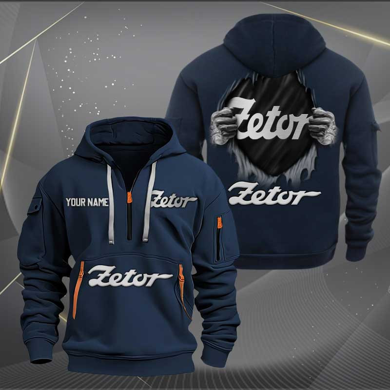Sportswearmerch Zetor Car Personalized Half Zip Hoodie For Fan
