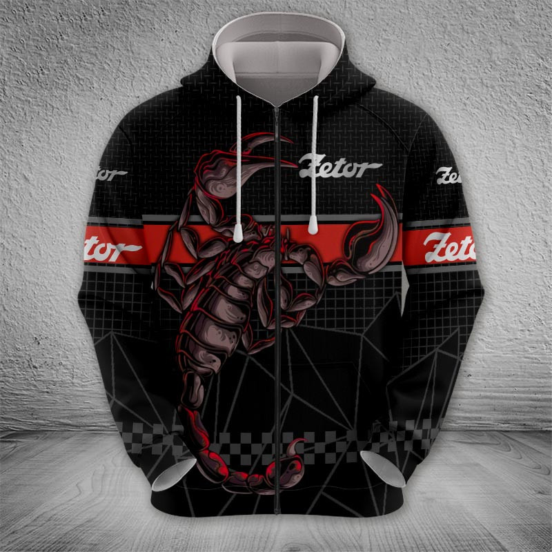 Sportswearmerch Zetor Tractor Zip Hoodie For Fan