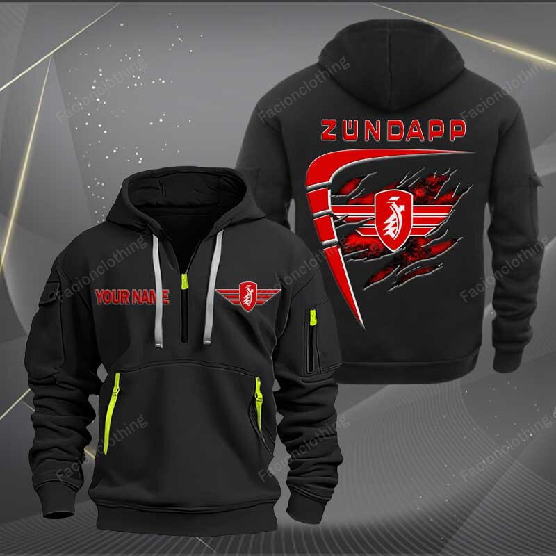 Sportswearmerch Zundapp Motorcycle Personalized Half Zip Hoodie For Fan