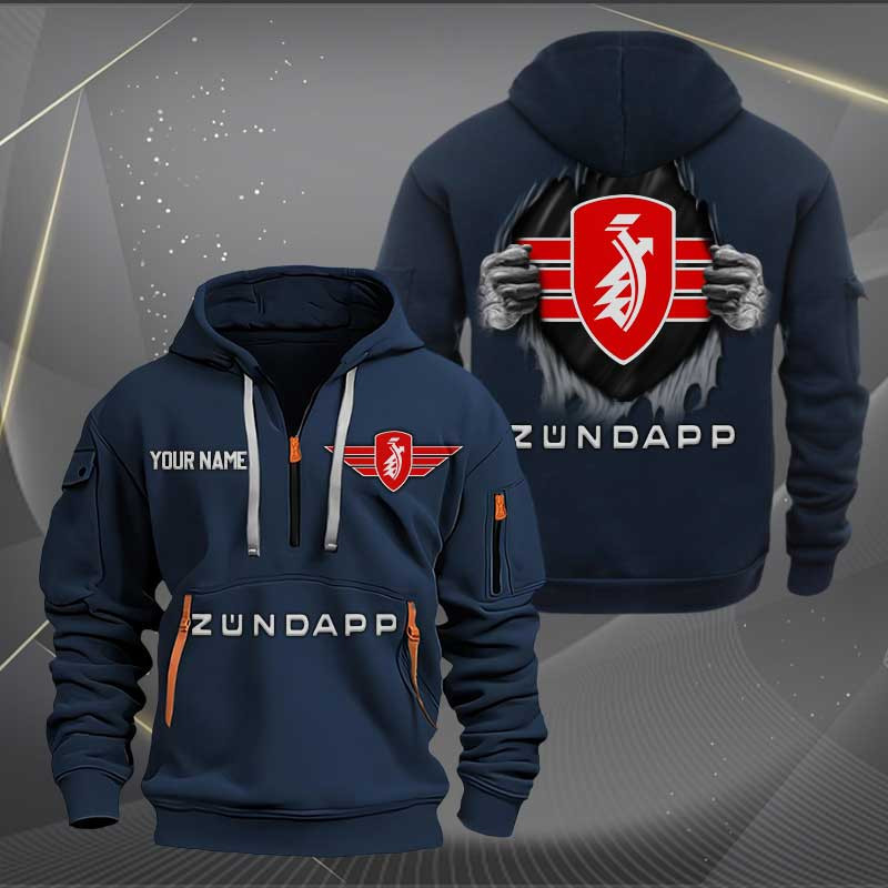 Sportswearmerch Zundapp Motorcycles Personalized Half Zip Hoodie For Fan
