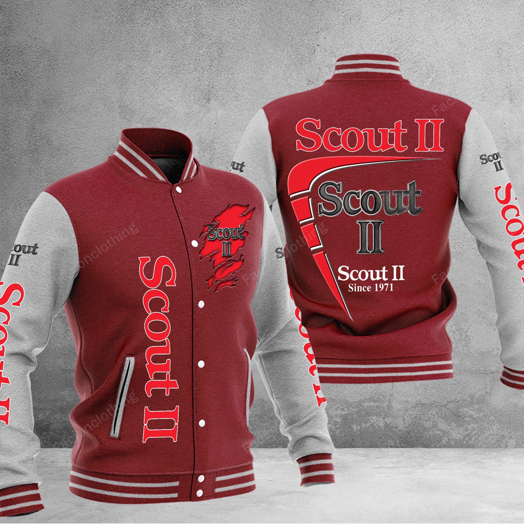 Sportswearmerch 1977 Scout II Car Personalized Baseball Jacket For Fan